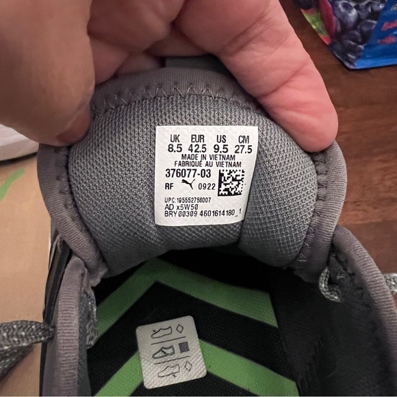 Puma Ignite Elevate Men’s Golf Shoes Gray and Black 9.5 Regular Soft Spikes - Picture 8 of 11